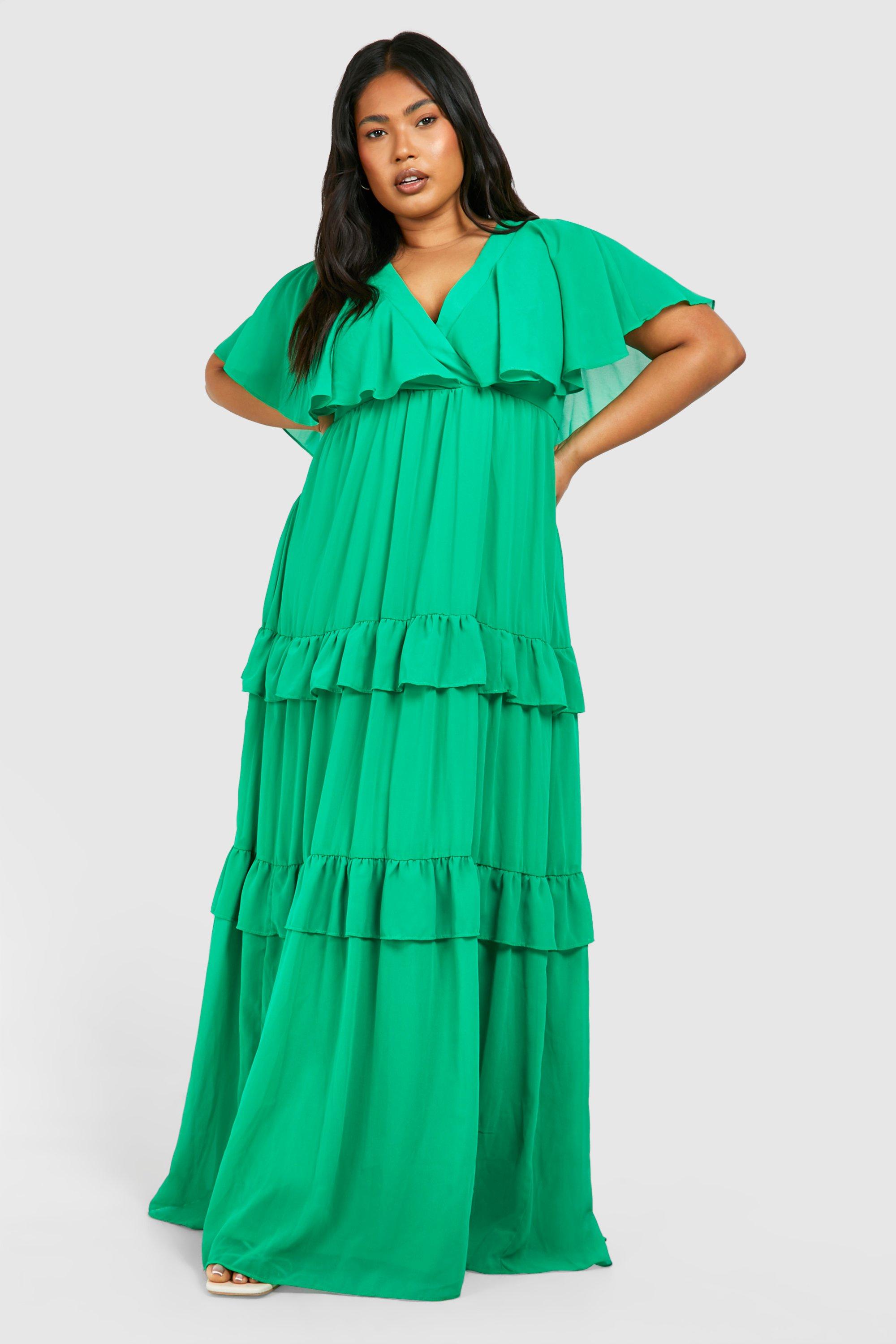 Angel sleeve maxi dress best sale